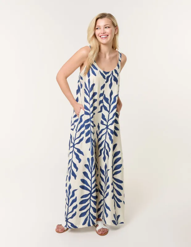 Floral Print Jumpsuit sold by Blue Vanilla