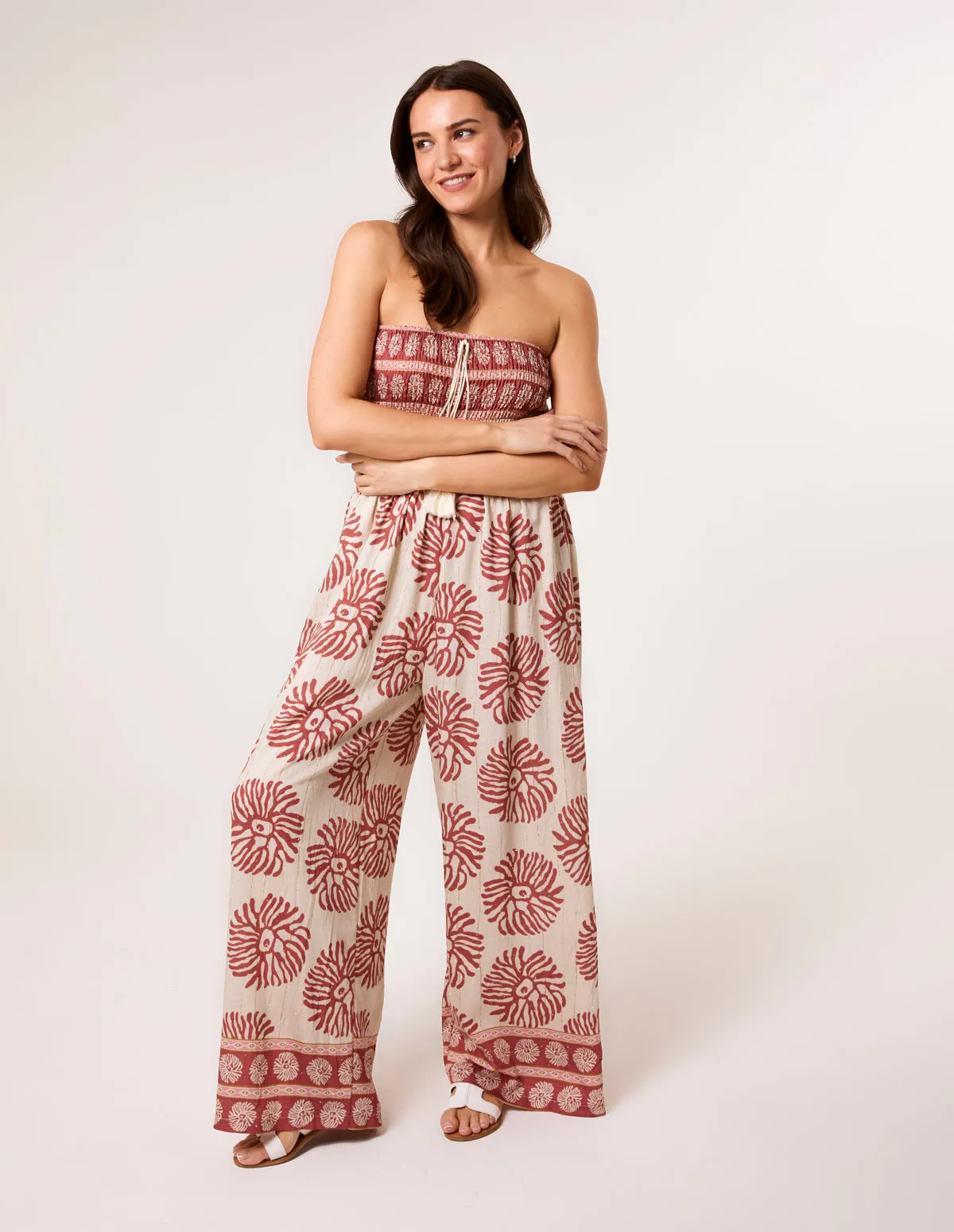 Strapless Elasticated Printed Jumpsuit sold by Blue Vanilla product image thumbnail 2