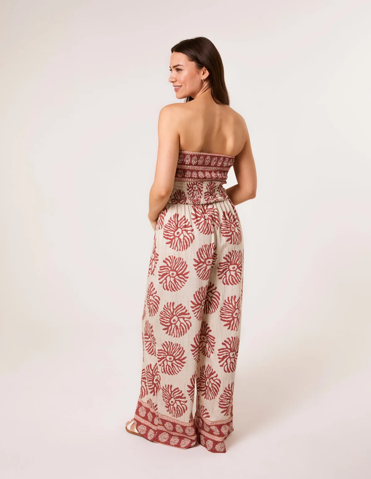 Strapless Elasticated Printed Jumpsuit sold by Blue Vanilla product image thumbnail 4