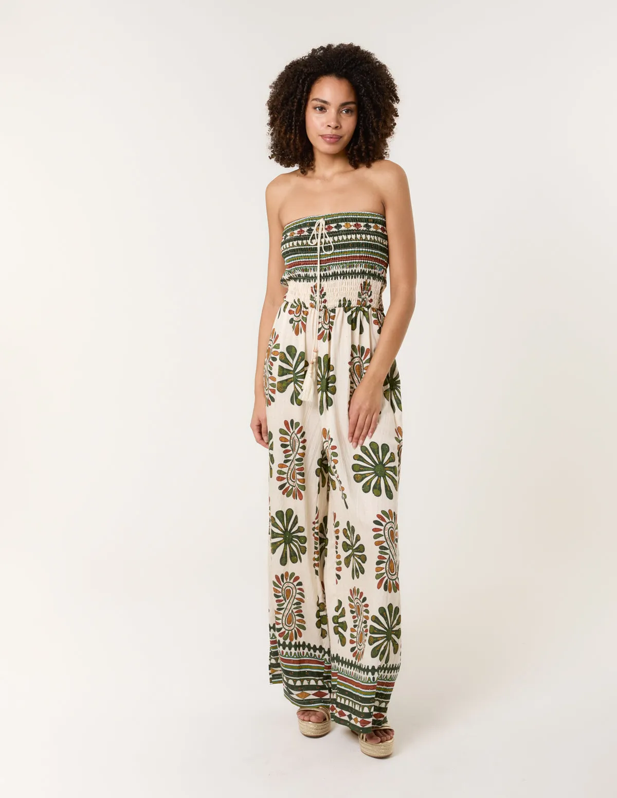 Strapless Elasticated Printed Jumpsuit sold by Blue Vanilla product image thumbnail 2