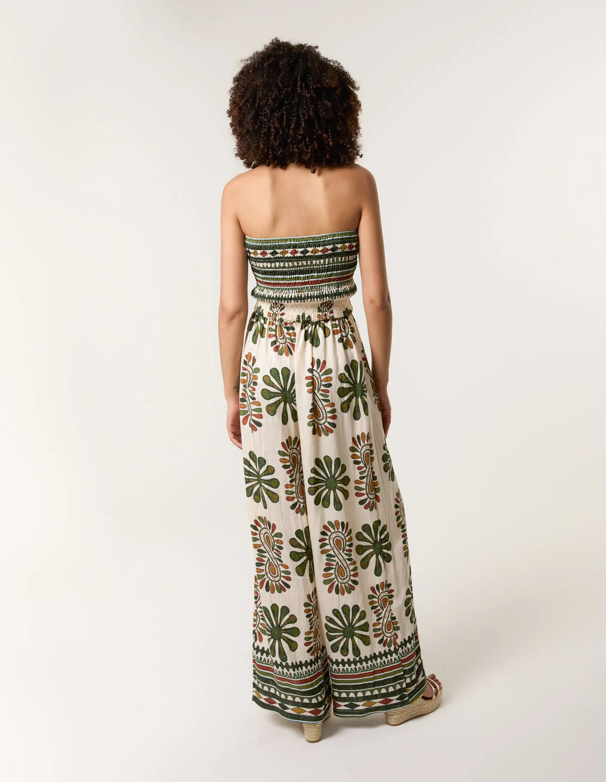 Strapless Elasticated Printed Jumpsuit sold by Blue Vanilla product image thumbnail 4