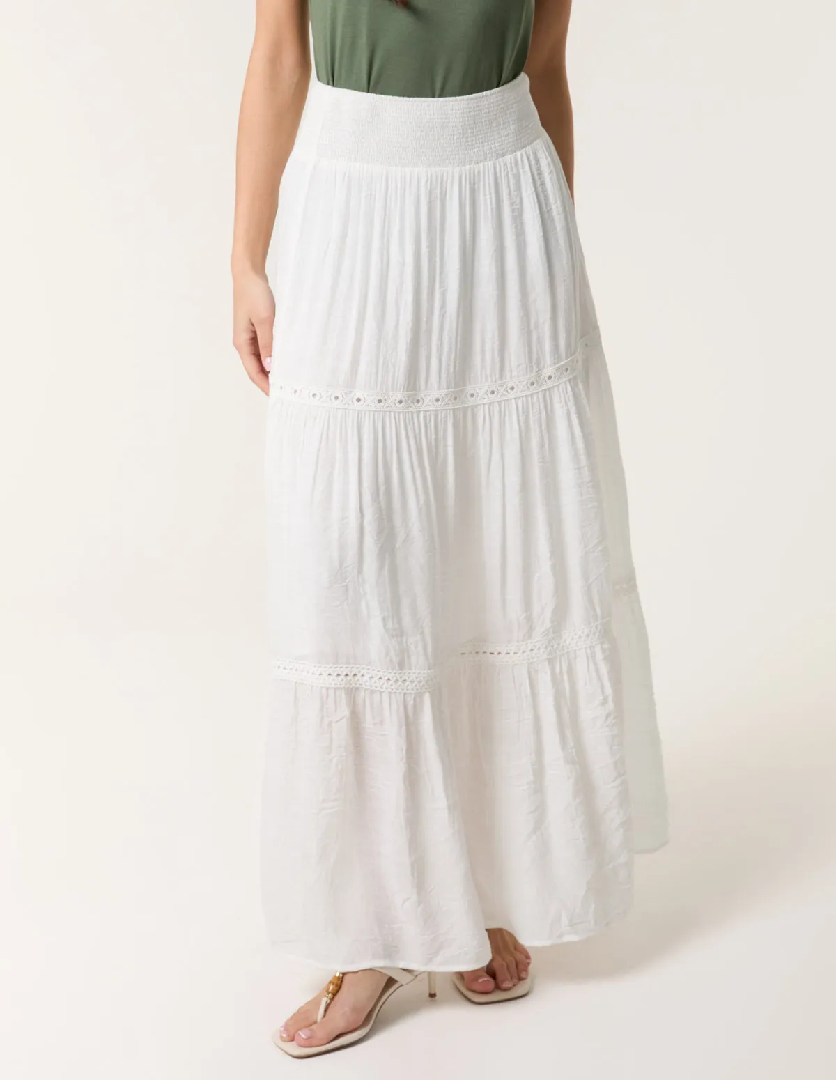 Mix Crochet Maxi Skirt sold by Blue Vanilla product image thumbnail 4