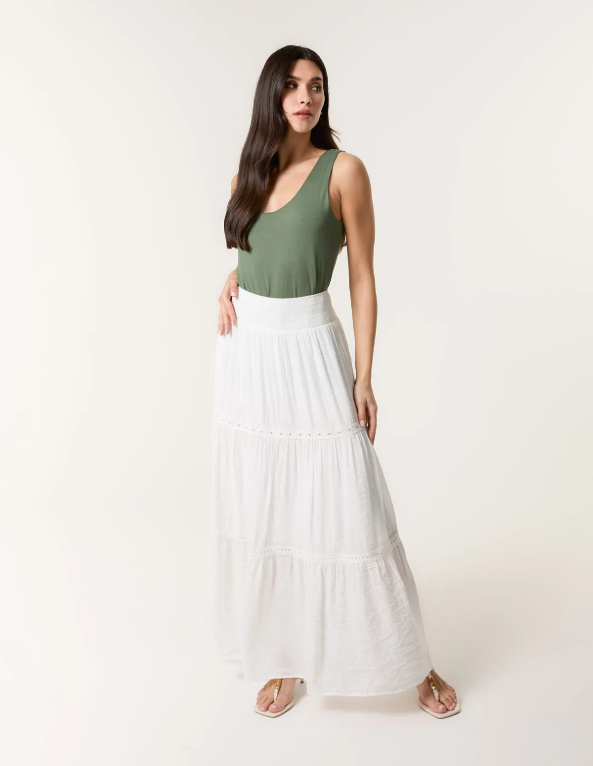 Mix Crochet Maxi Skirt sold by Blue Vanilla product image thumbnail 2