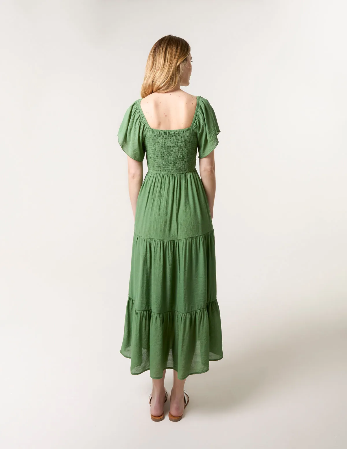 Flutter Sleeve Maxi Dress sold by Blue Vanilla product image thumbnail 4