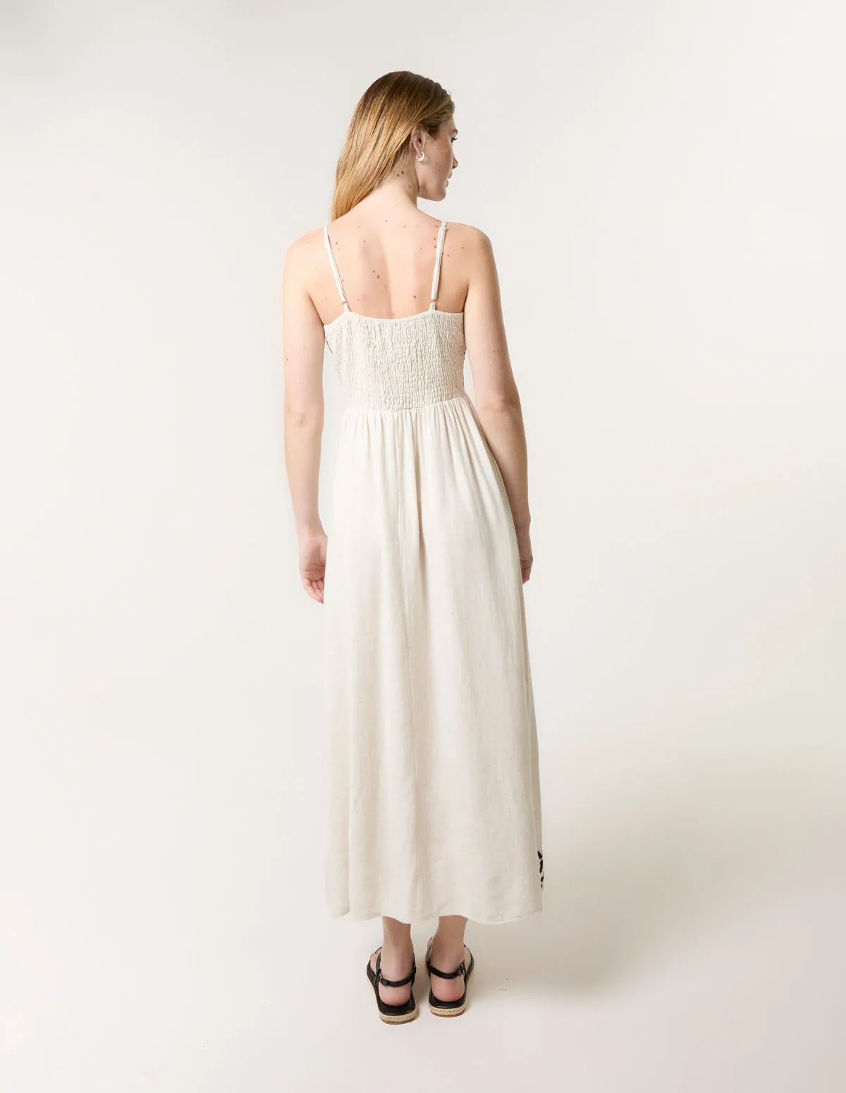 Embroidered Sleeveless Maxi Dress sold by Blue Vanilla product image thumbnail 3