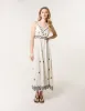 Embroidered Sleeveless Maxi Dress sold by Blue Vanilla