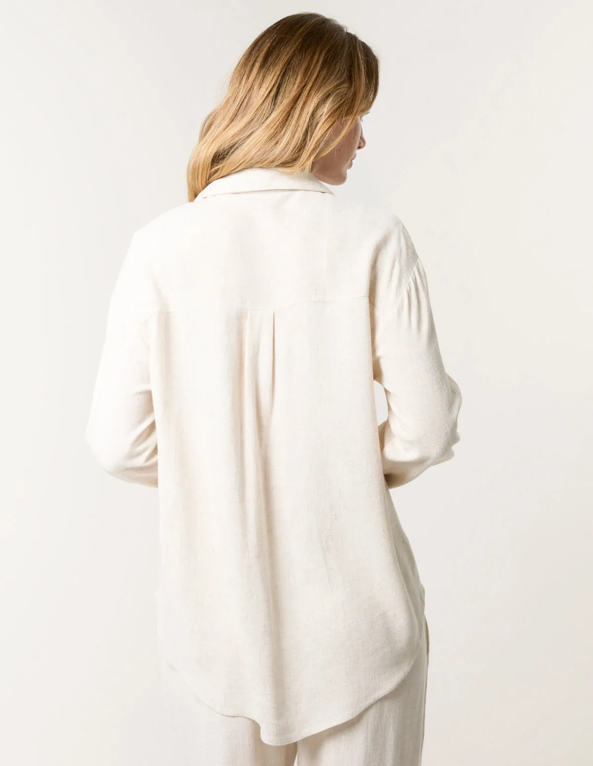 Linen Flower Embroidery Blouse sold by Blue Vanilla product image thumbnail 4