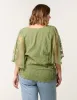 Curve Floral Lace Butterfly Sleeve Blouse sold by Blue Vanilla