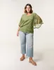 Curve Floral Lace Butterfly Sleeve Blouse sold by Blue Vanilla