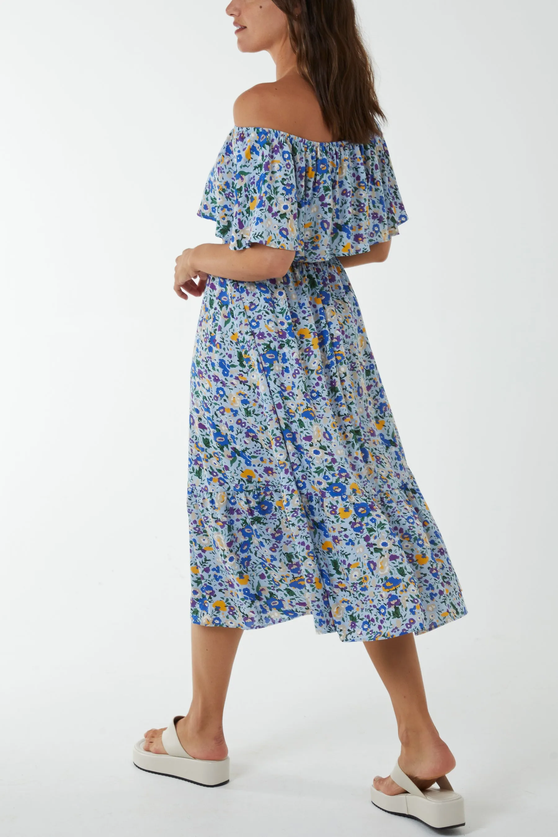 Bardot Ruffle Midi Dress sold by Blue Vanilla product image thumbnail 3