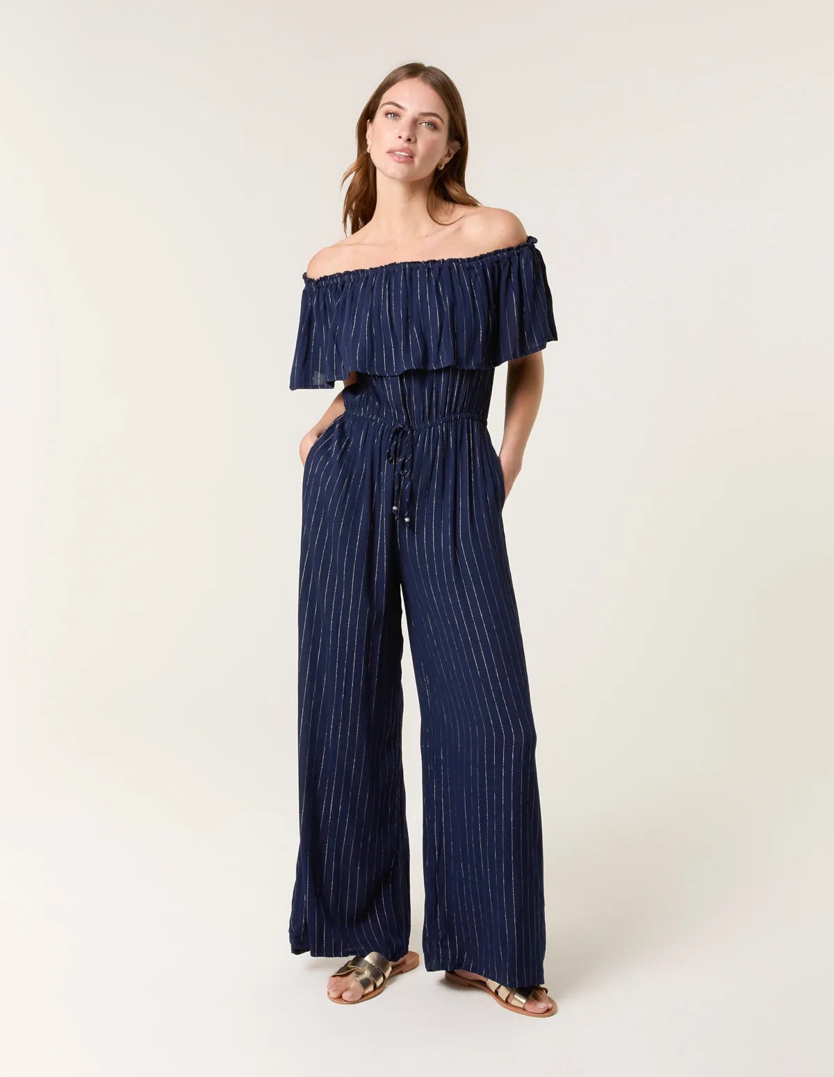 Bardot Tie Waist Jumpsuit sold by Blue Vanilla product image thumbnail 3