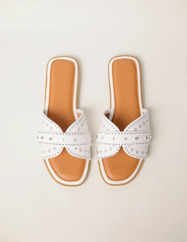 Diamante Flat Sandals sold by Blue Vanilla