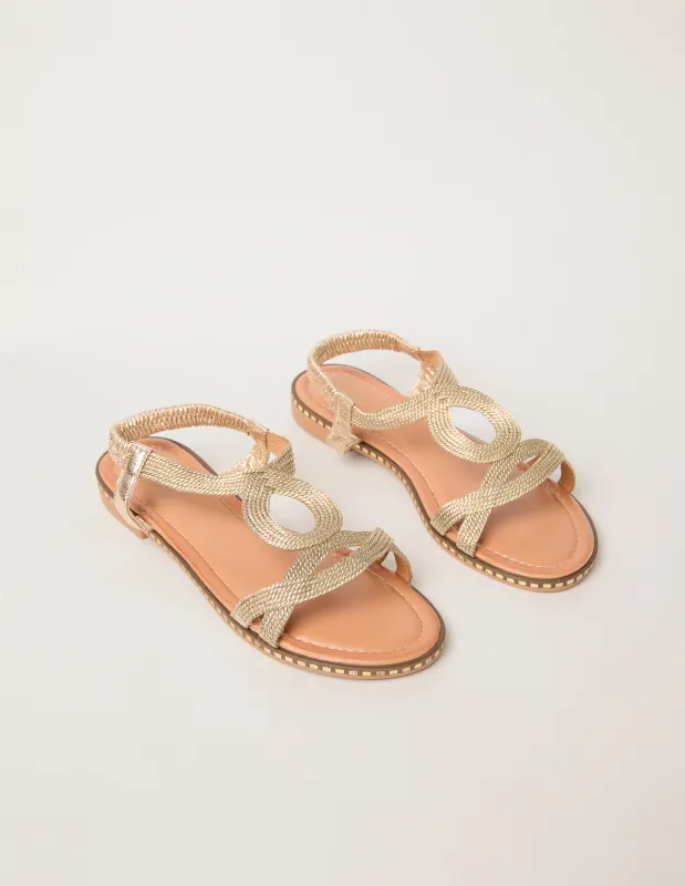 Back Strap Woven Sandals sold by Blue Vanilla
