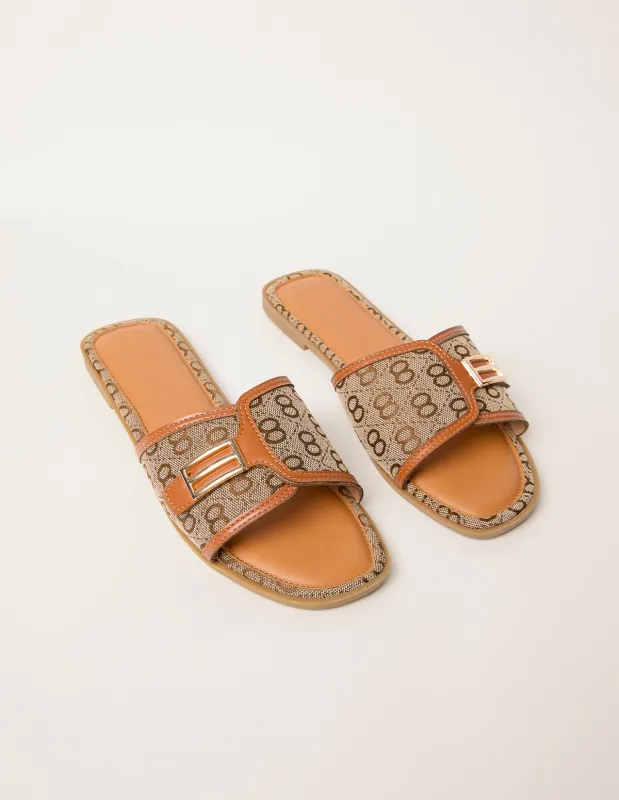 Printed Woven Sandals sold by Blue Vanilla