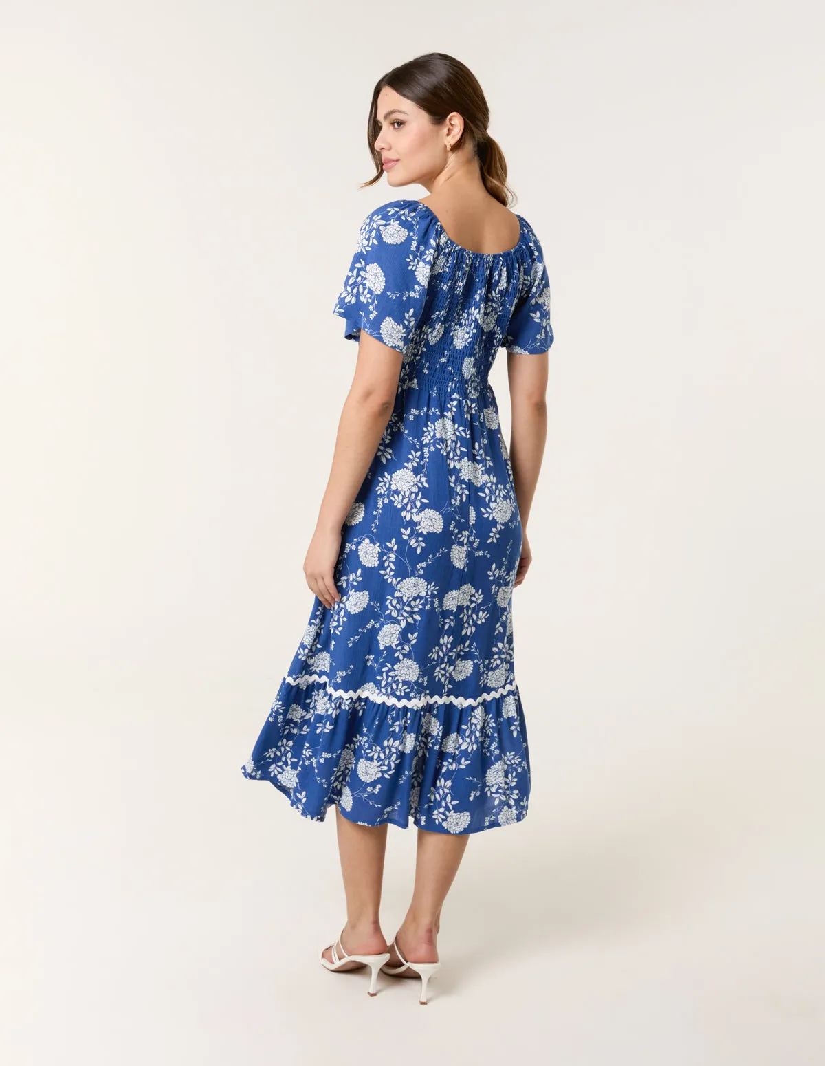 Rick Rack Woven Midi Dress sold by Blue Vanilla product image thumbnail 4