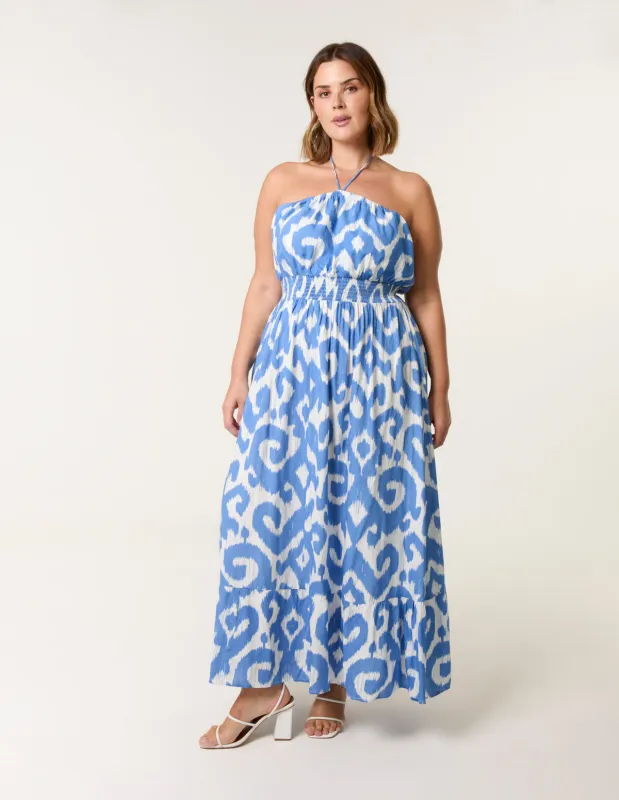 Curve Bandeau Shirred Waist Dress sold by Blue Vanilla