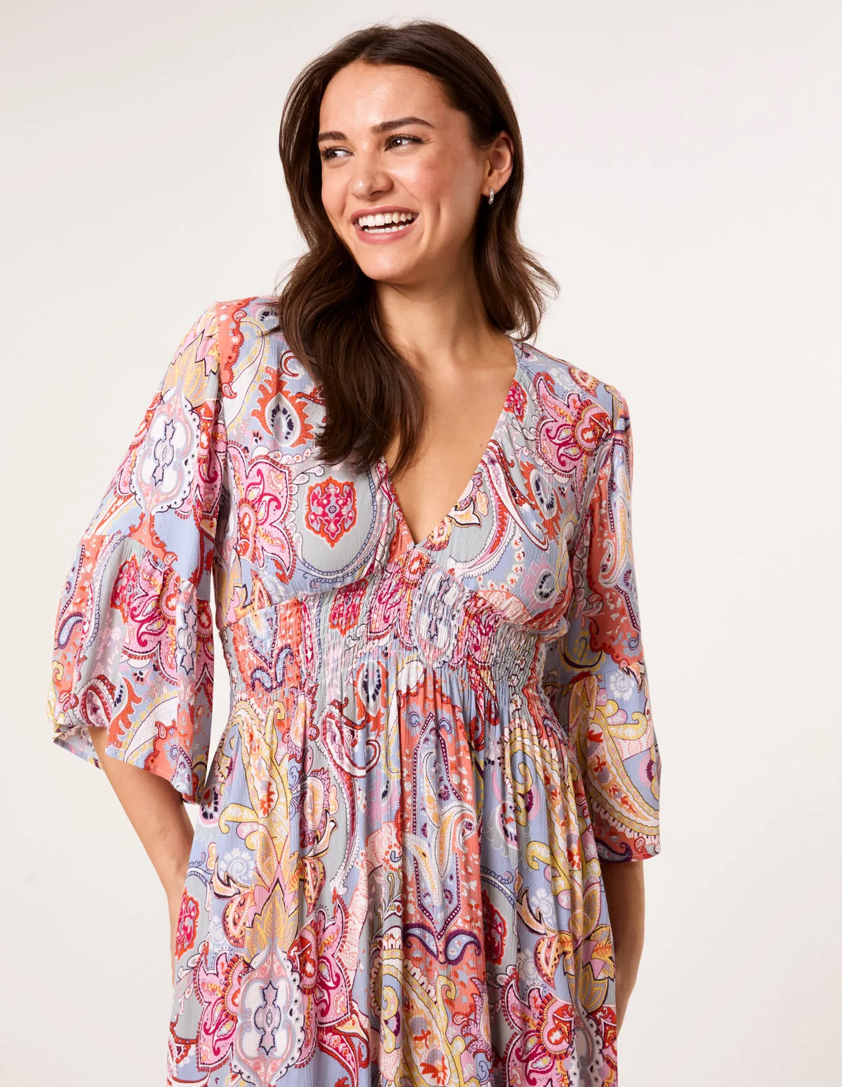 Paisley High Low Maxi Dress sold by Blue Vanilla product image thumbnail 2