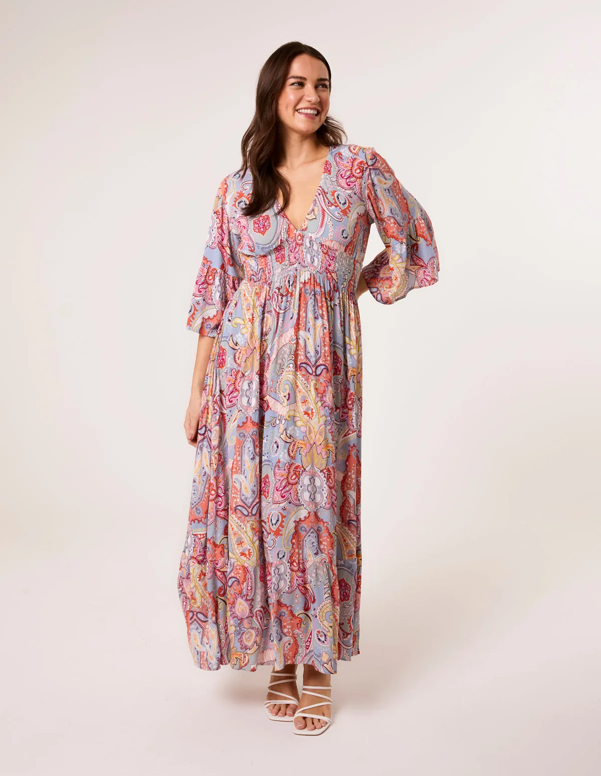 Paisley High Low Maxi Dress sold by Blue Vanilla product image thumbnail 3