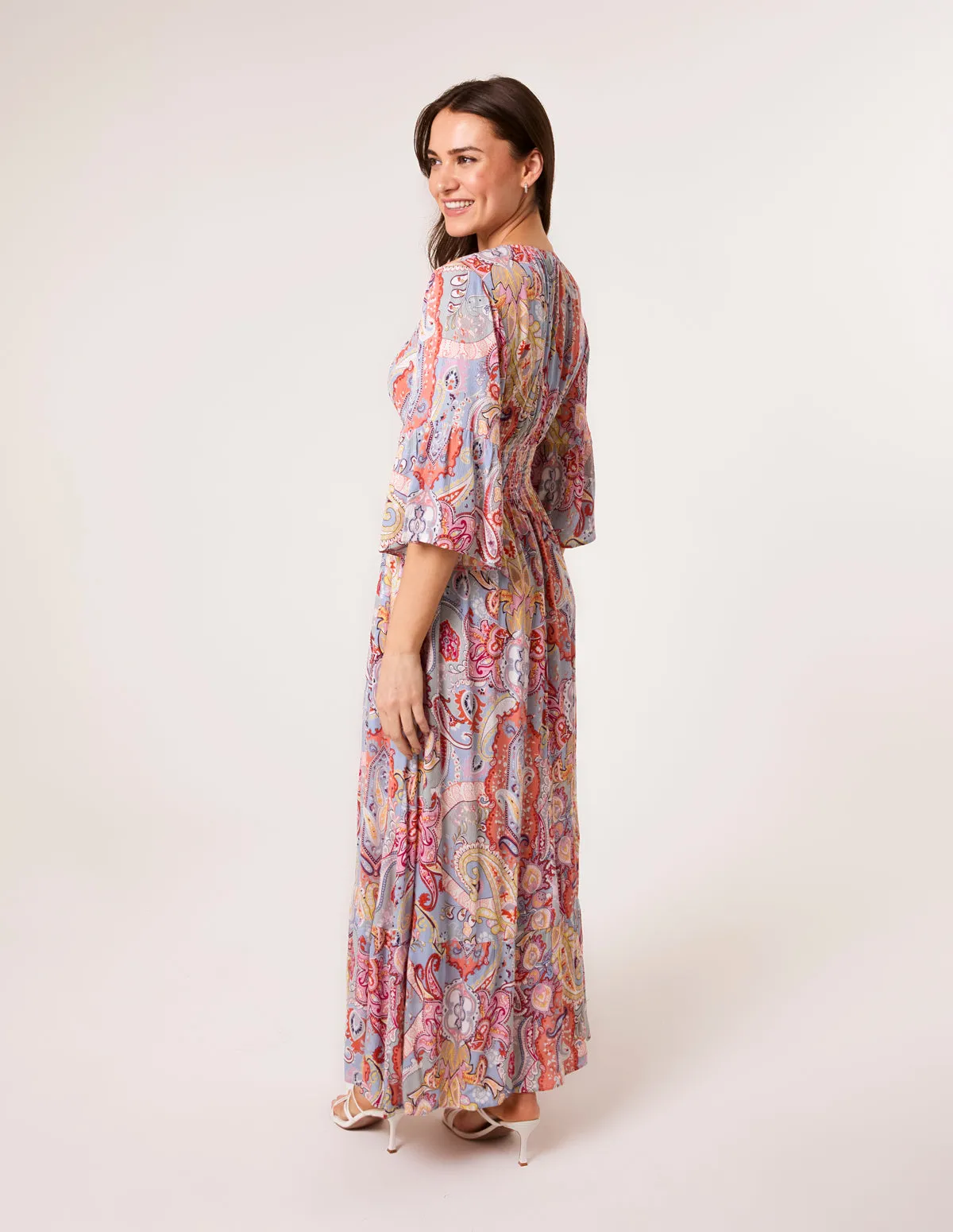Paisley High Low Maxi Dress sold by Blue Vanilla product image thumbnail 4
