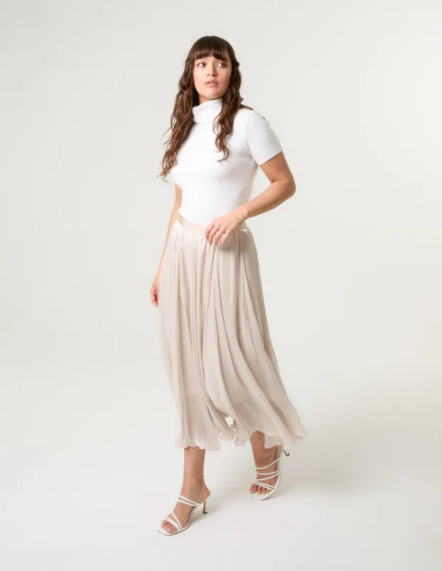 Mesh Tulle Pleated Skirt sold by Blue Vanilla