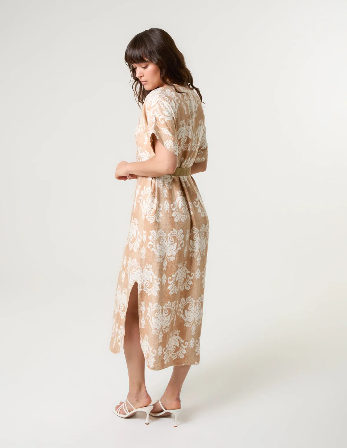 Abstract Floral Print Dress sold by Blue Vanilla product image thumbnail 4