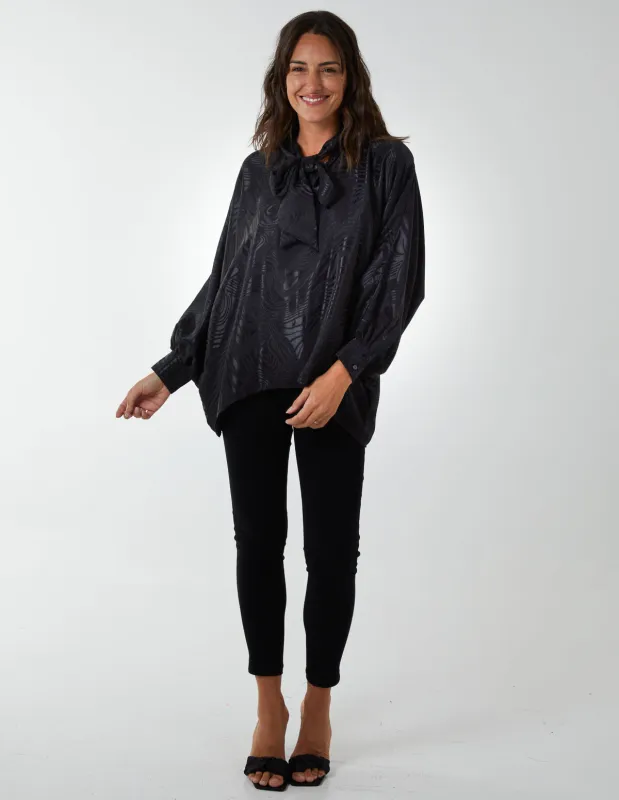 Pussybow Oversized Top sold by Blue Vanilla