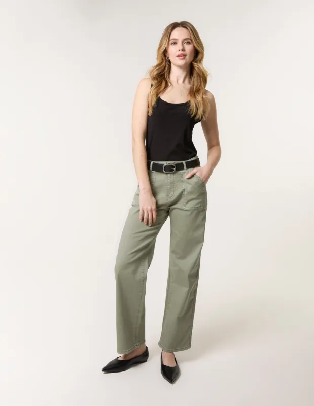 Wide Leg Pocket Trousers sold by Blue Vanilla