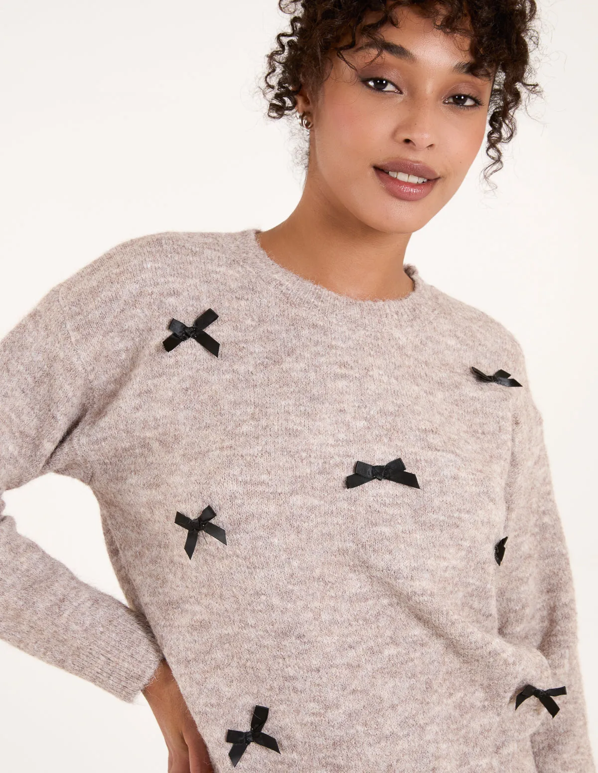 Bow Applique Knit Jumper sold by Blue Vanilla product image thumbnail 3