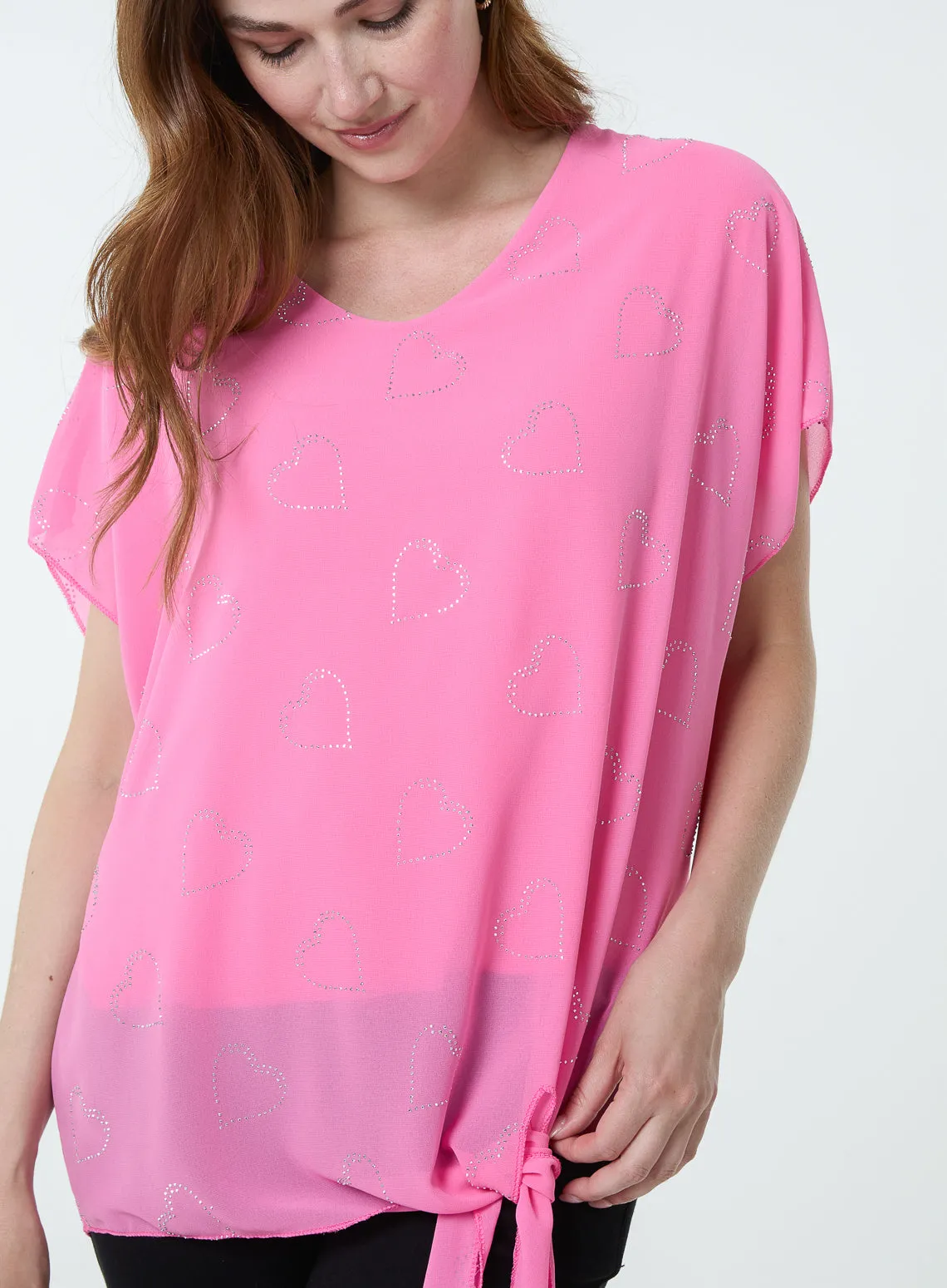 Tie Knot Diamante Top sold by Blue Vanilla