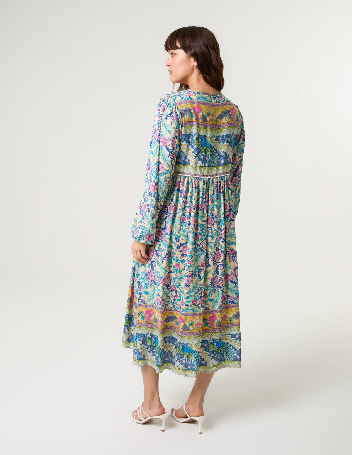 Printed Tie Front Midi Dress sold by Blue Vanilla product image thumbnail 4