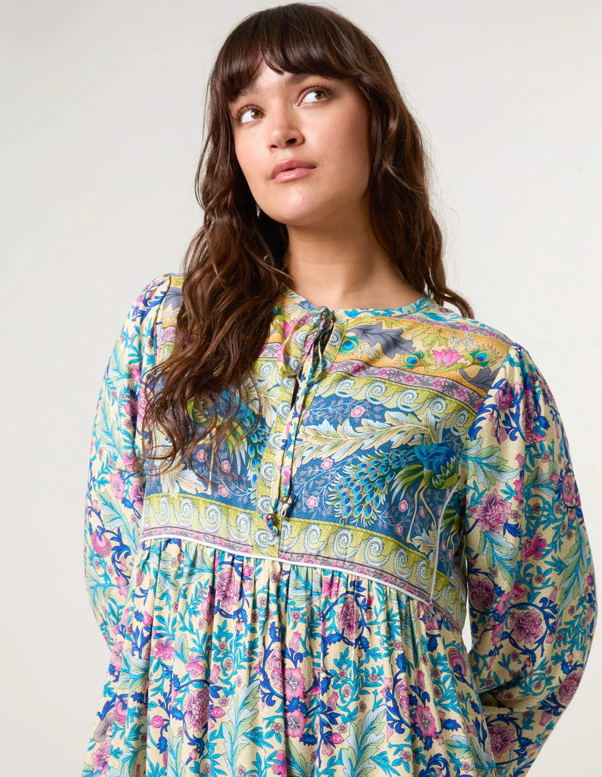 Printed Tie Front Midi Dress sold by Blue Vanilla product image thumbnail 2