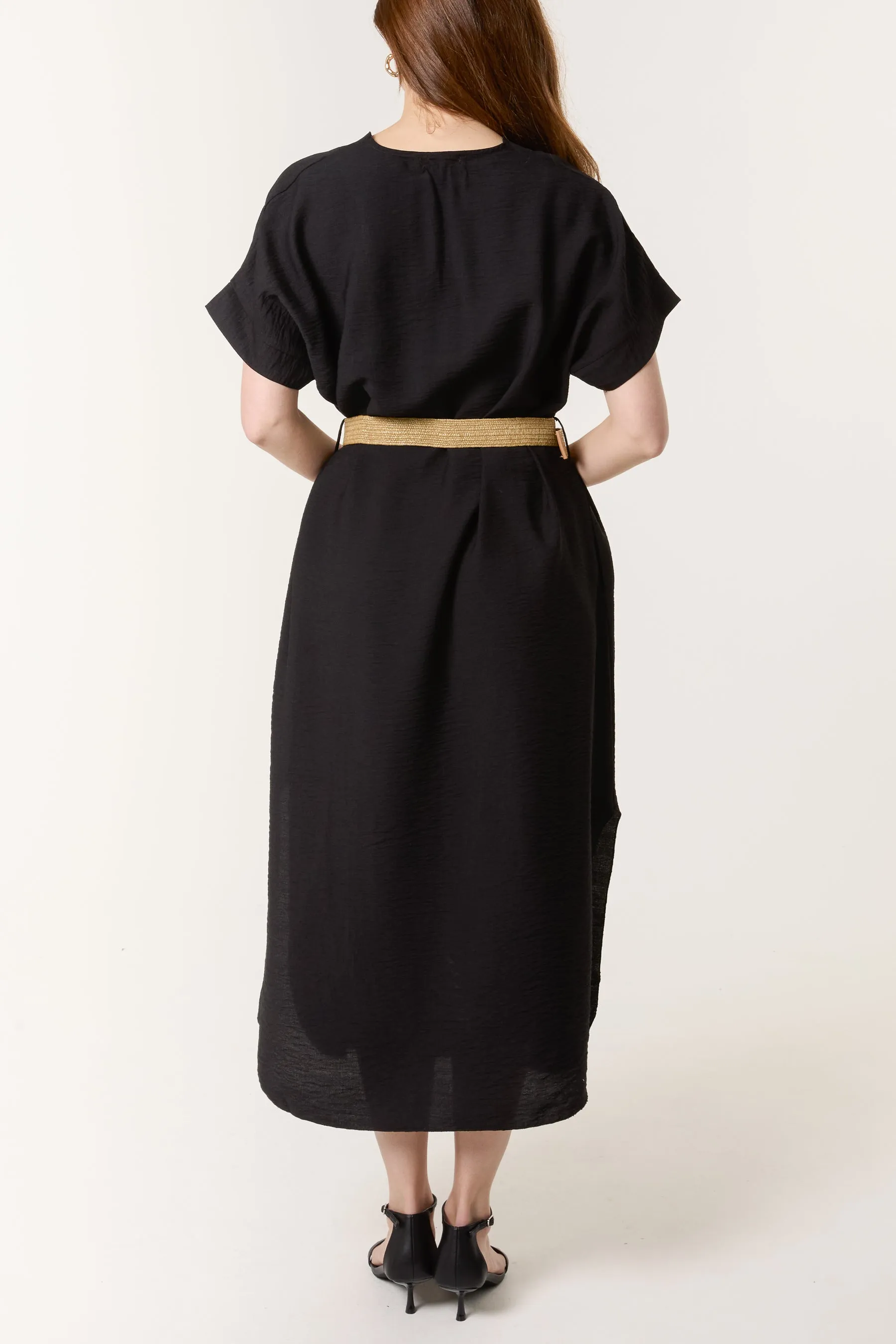 V Neck Dress With Belt sold by Blue Vanilla product image thumbnail 4