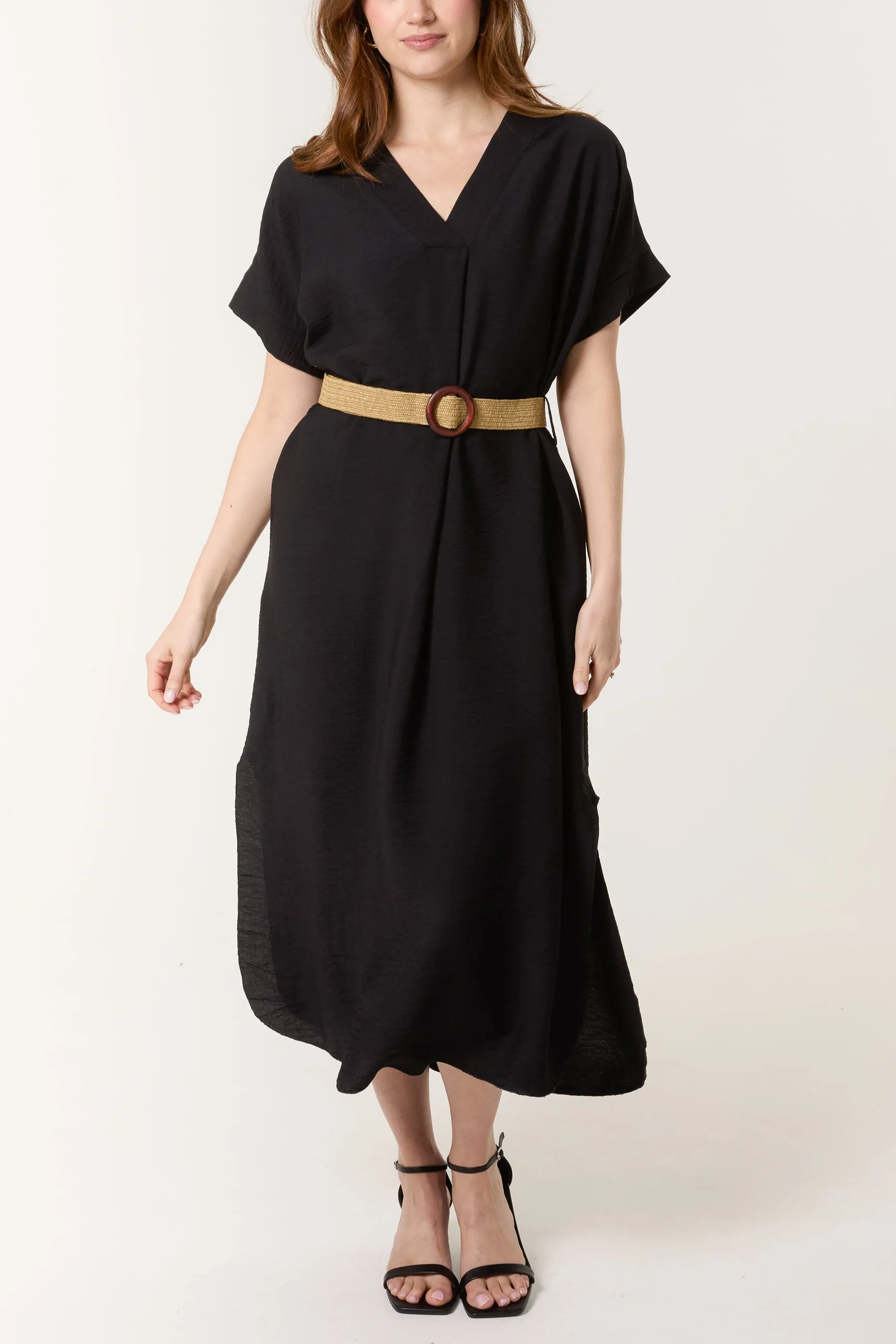 V Neck Dress With Belt sold by Blue Vanilla product image thumbnail 3