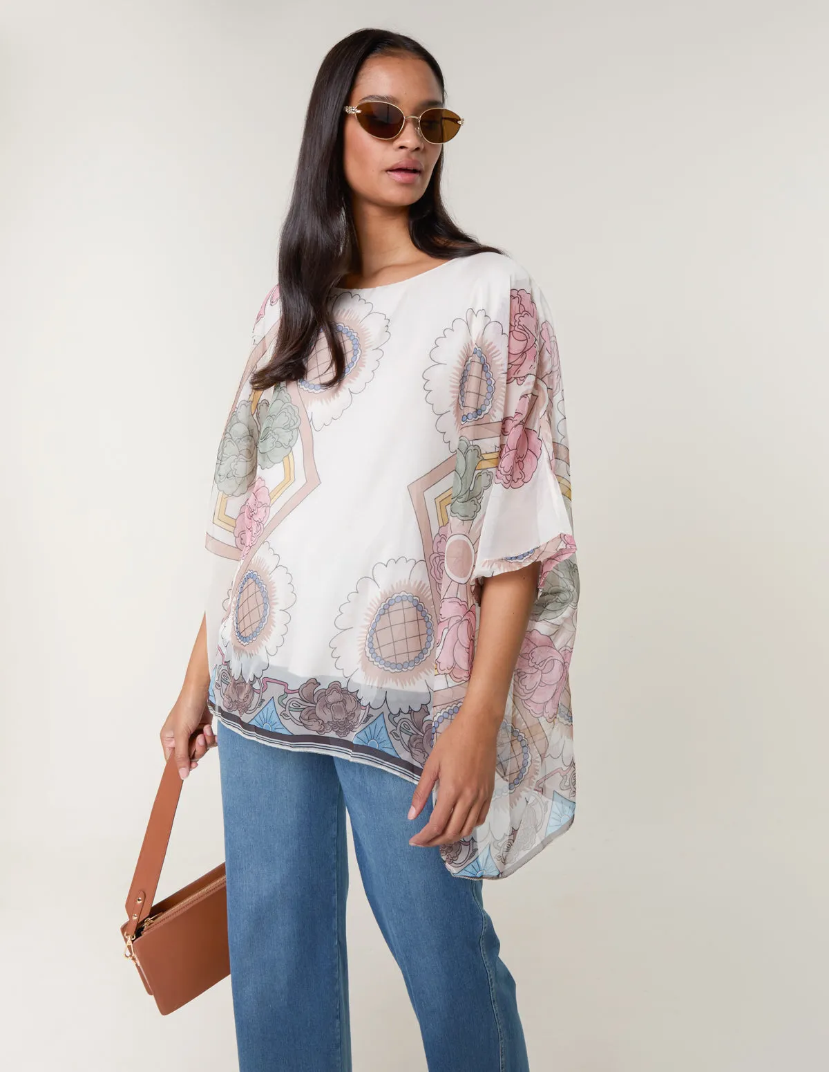 Flowy Silk Like Blouse sold by Blue Vanilla