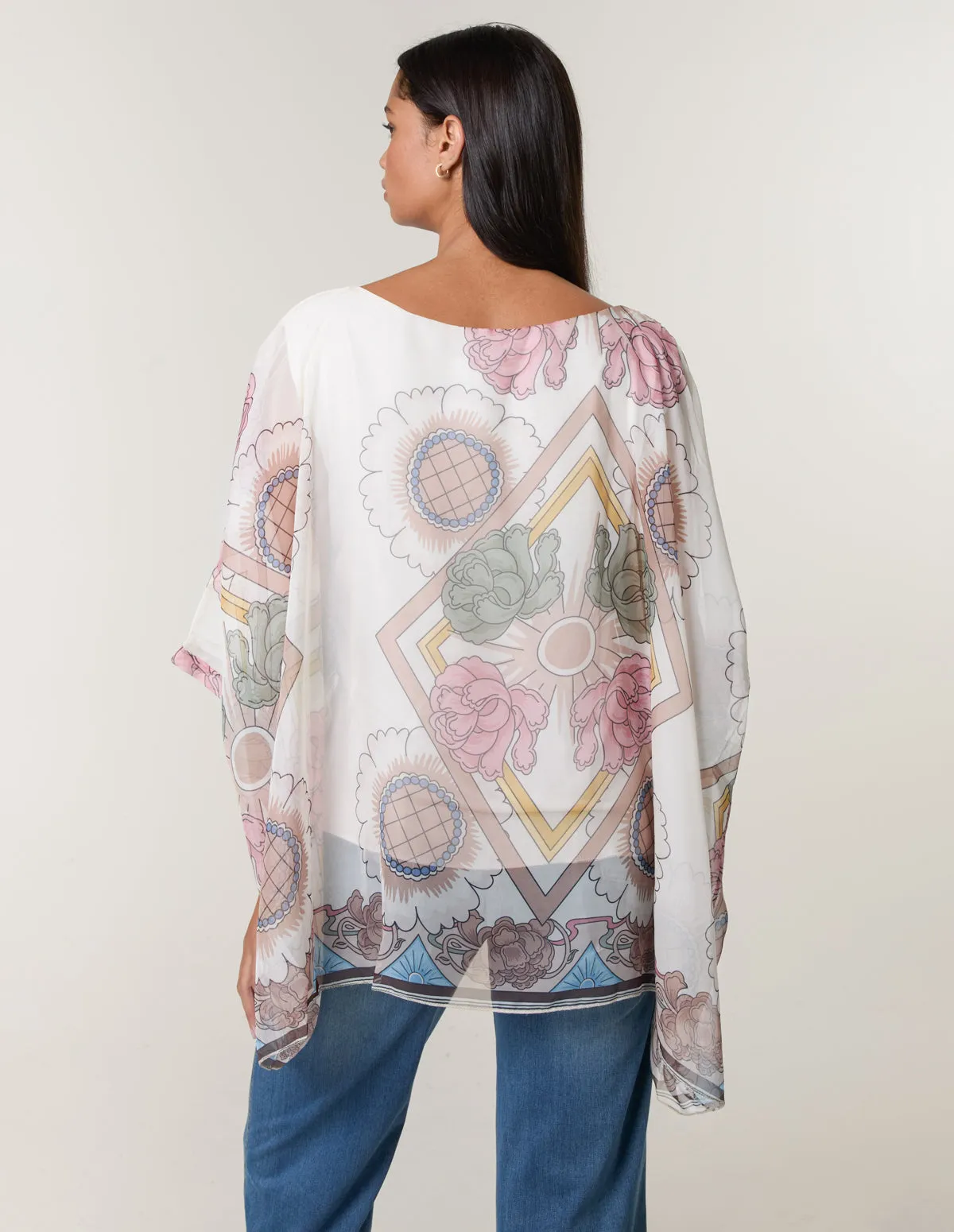 Flowy Silk Like Blouse sold by Blue Vanilla product image thumbnail 5