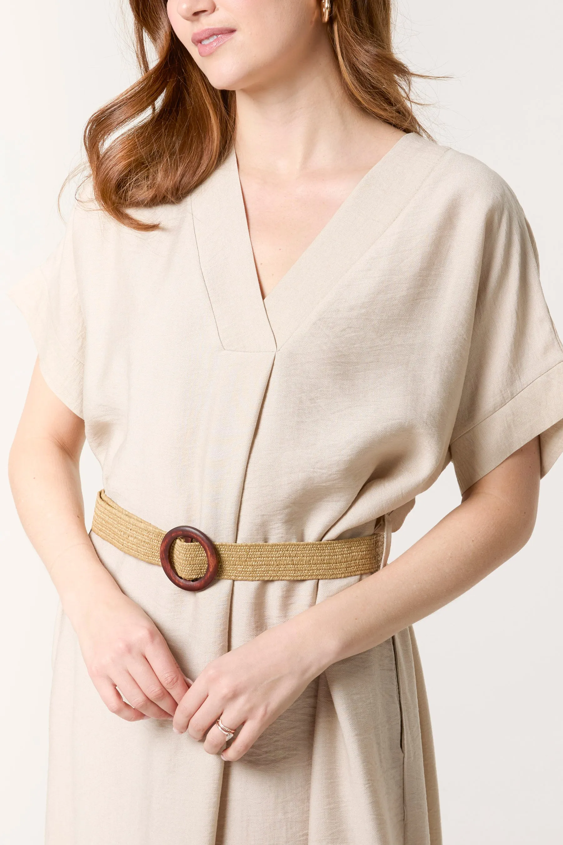 V Neck Dress With Belt sold by Blue Vanilla product image thumbnail 4