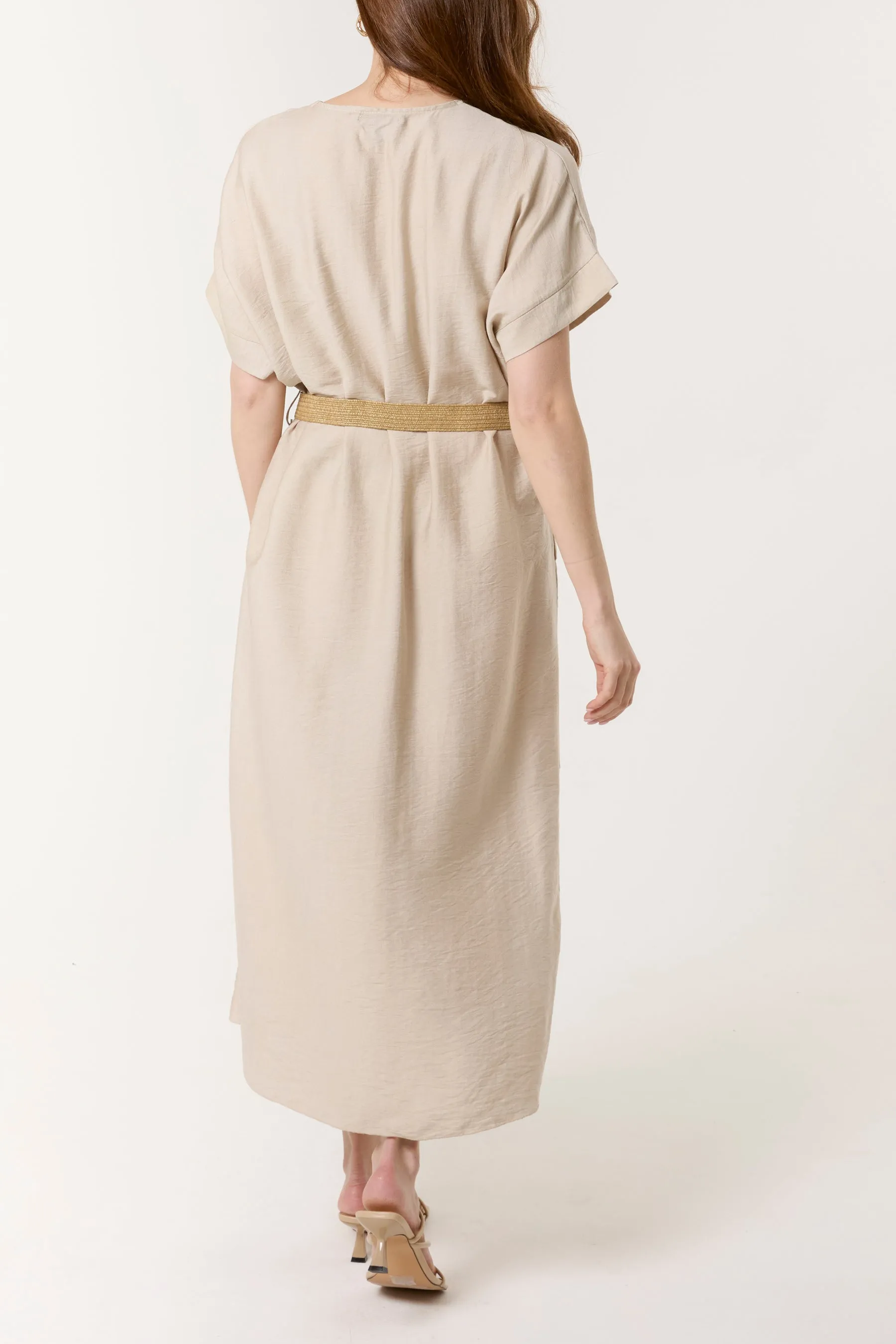 V Neck Dress With Belt sold by Blue Vanilla product image thumbnail 3