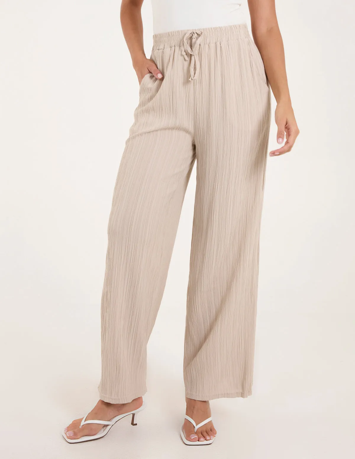 Drawstring Pocket Trouser Crinkle sold by Blue Vanilla product image thumbnail 3