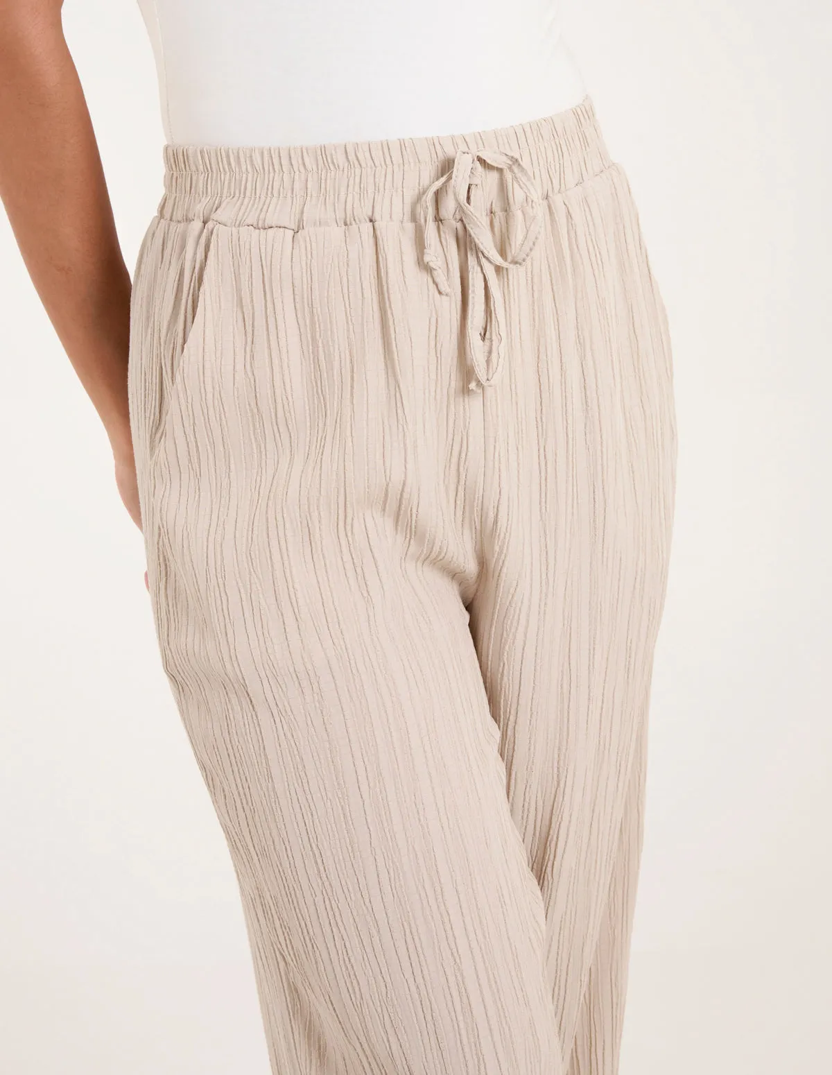 Drawstring Pocket Trouser Crinkle sold by Blue Vanilla product image thumbnail 2