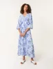 Embellished V Front & Back Maxi Dress sold by Blue Vanilla