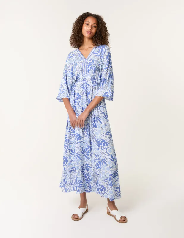 Embellished V Front & Back Maxi Dress sold by Blue Vanilla