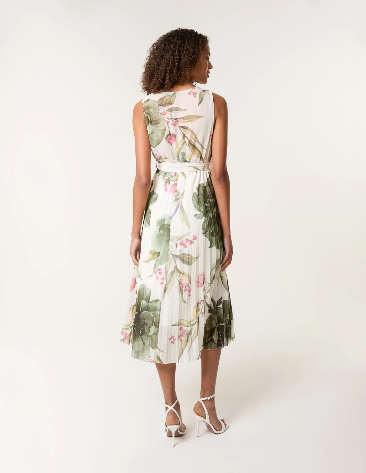 Wrap Front Pleated Dress sold by Blue Vanilla product image thumbnail 4