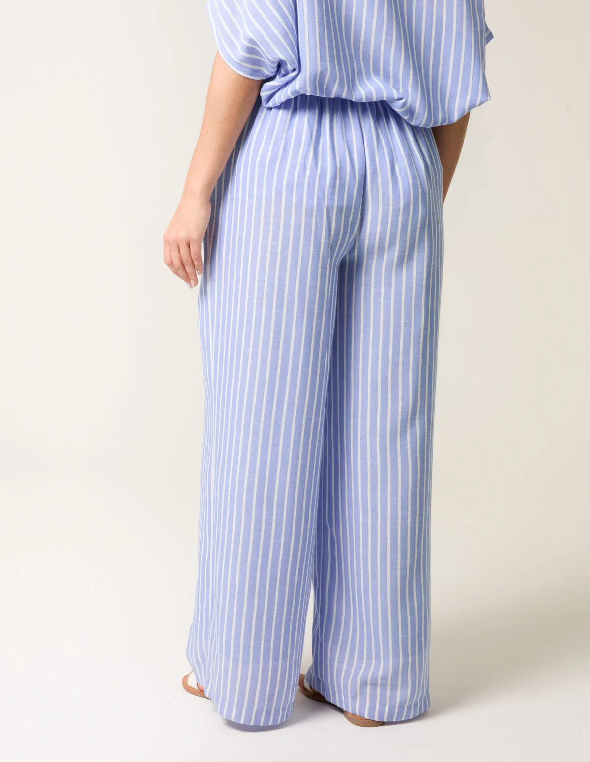 Paperbag Waist Pinstripe Trouser sold by Blue Vanilla product image thumbnail 4