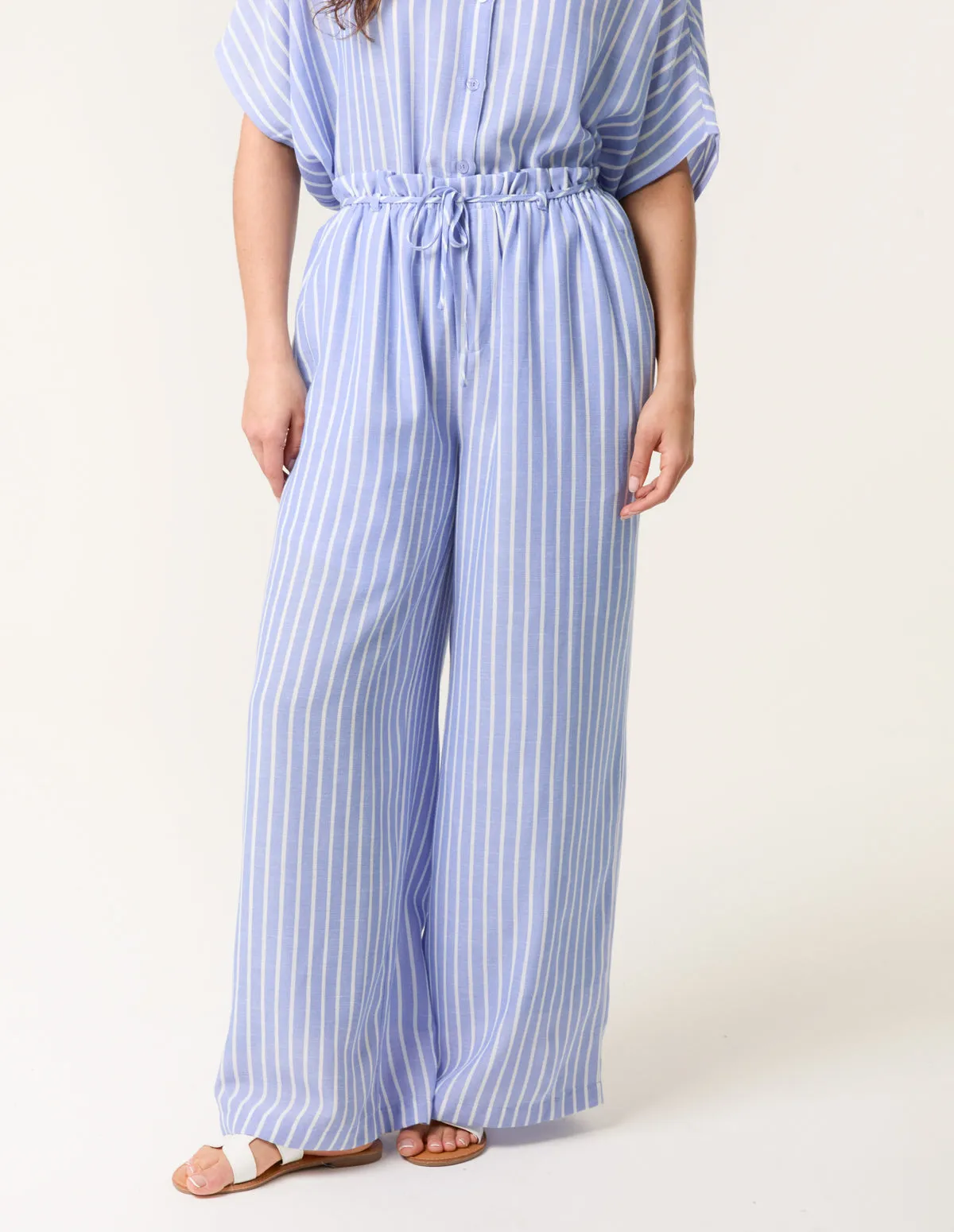 Paperbag Waist Pinstripe Trouser sold by Blue Vanilla product image thumbnail 2