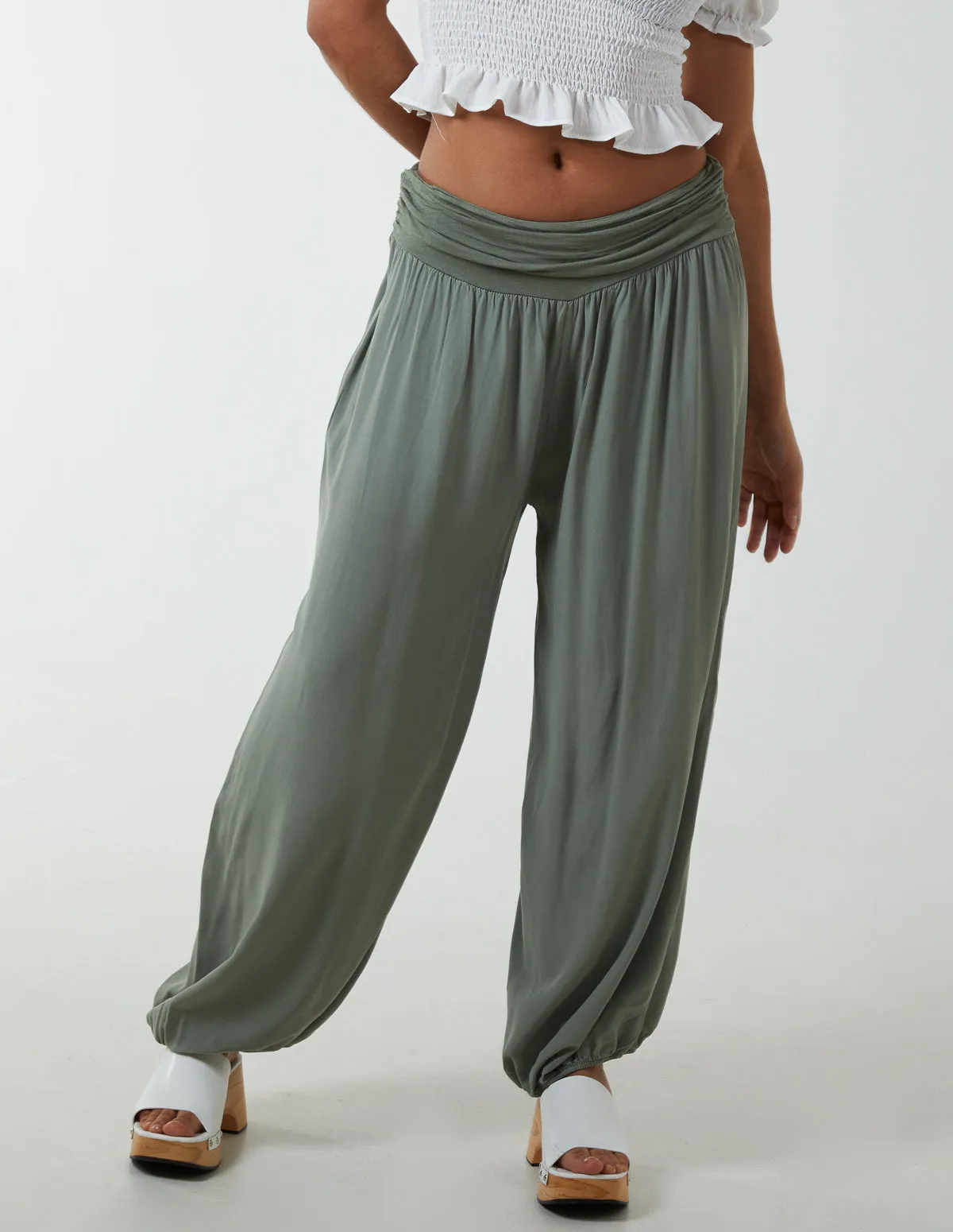 Harem Jersey Pockets Trousers sold by Blue Vanilla product image thumbnail 3