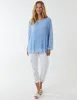Long Sleeve Pleated Top sold by Blue Vanilla