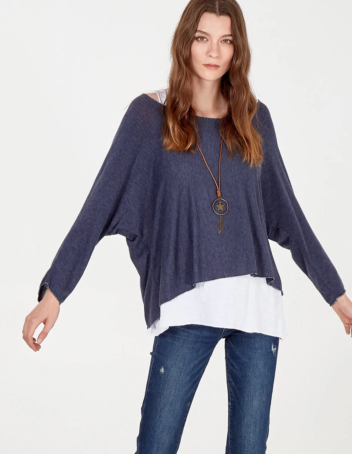 3 In 1 Batwing Necklace Top sold by Blue Vanilla