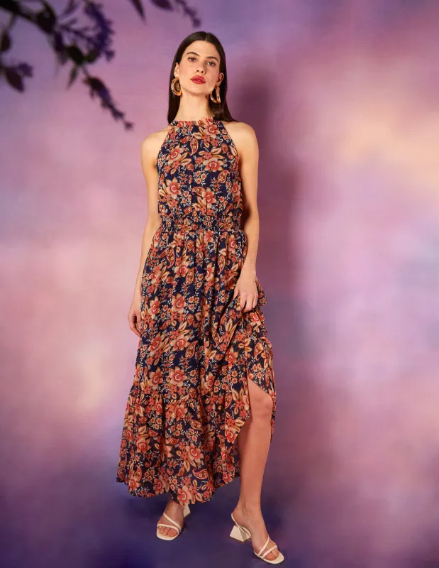 Drawstring Halter Neck Dress sold by Blue Vanilla