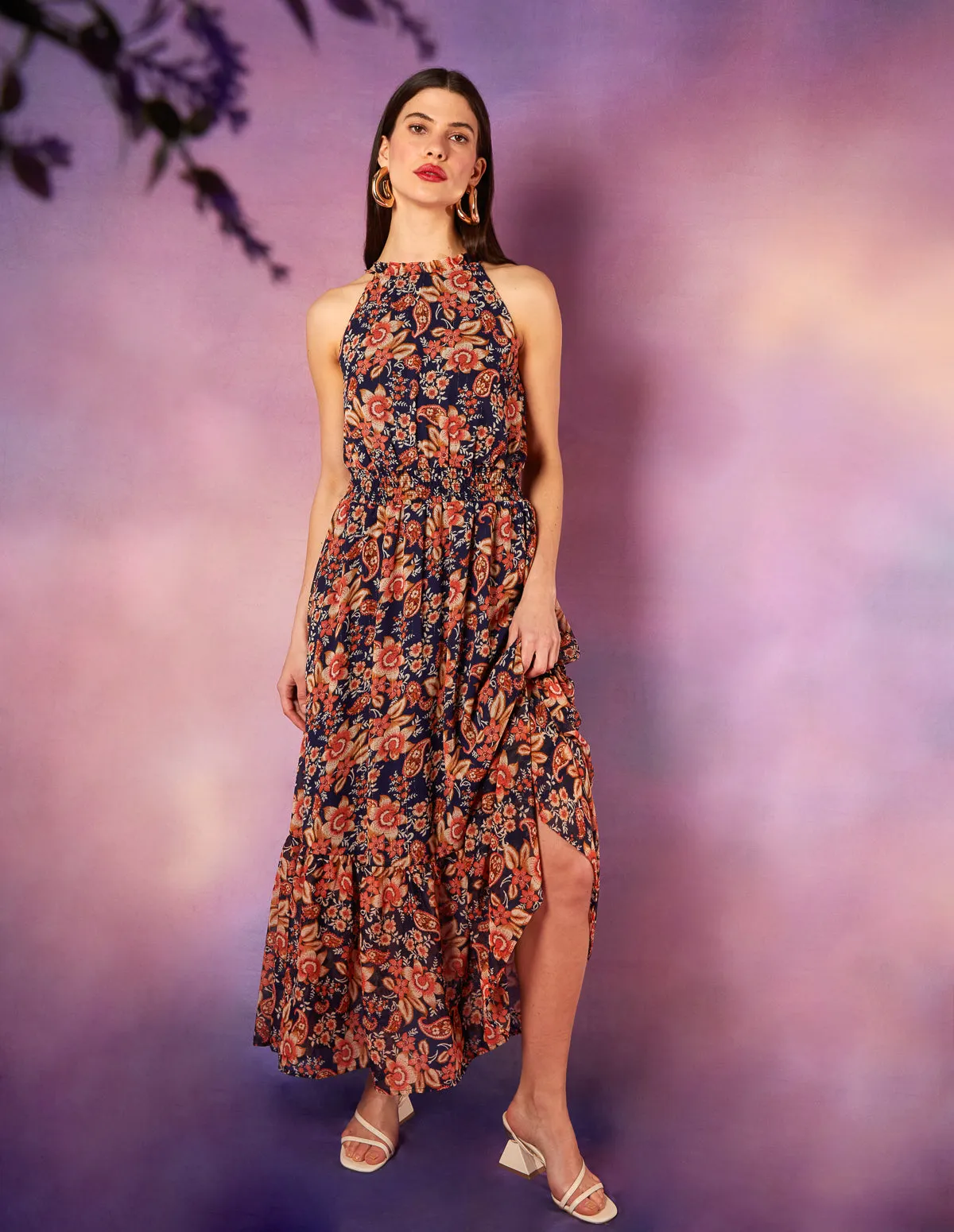 Drawstring Halter Neck Dress sold by Blue Vanilla