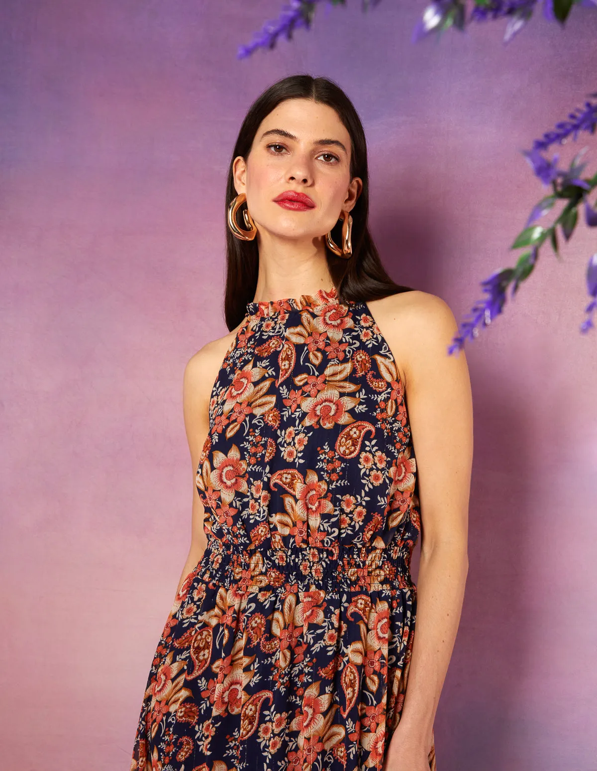 Drawstring Halter Neck Dress sold by Blue Vanilla product image thumbnail 2